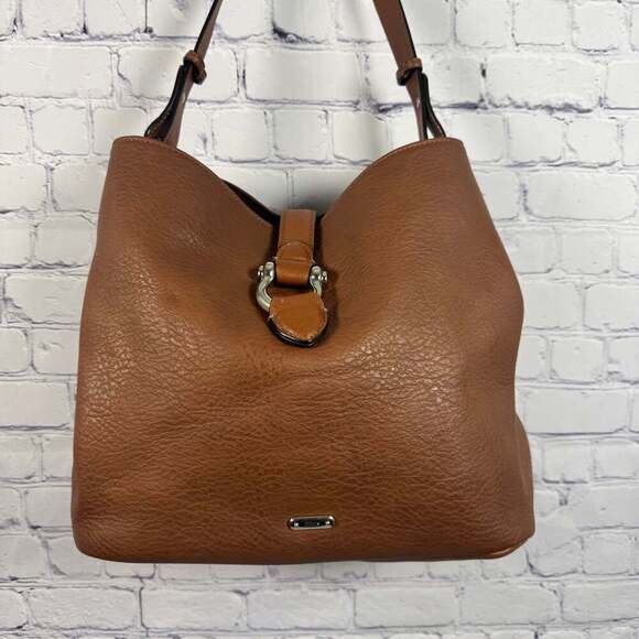 Chaps Dresden Faux Leather Bucket Shoulder Bag - Picture 2 of 13